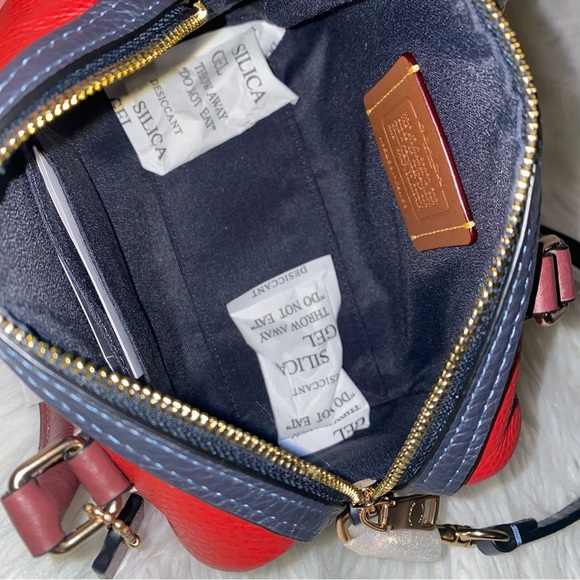 Coach ❤️💙❤️ leather mini rowan satchel crossbody bag purse New - Picture 12 of 12